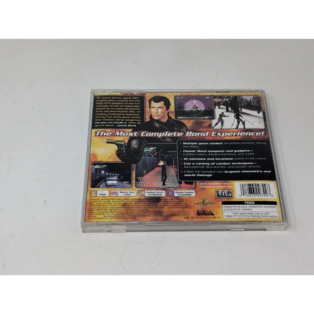 Tomorrow Never Dies‎ (Sony PlayStation 1, 1999), CIB, Tested and Working READ
